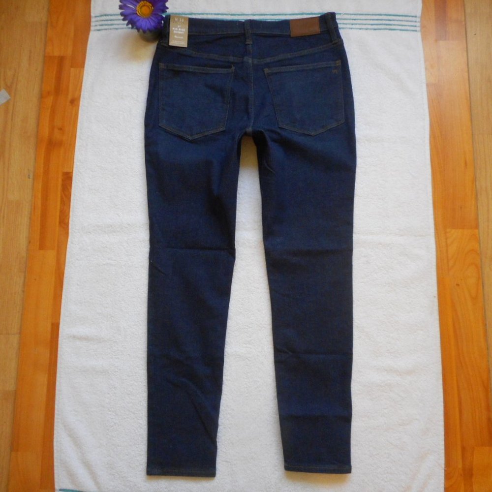 🌸SOLD🌸 New MADEWELL JEANS Size 30 Dark Mid Rise Skinny Denim - Picture 10 of 13